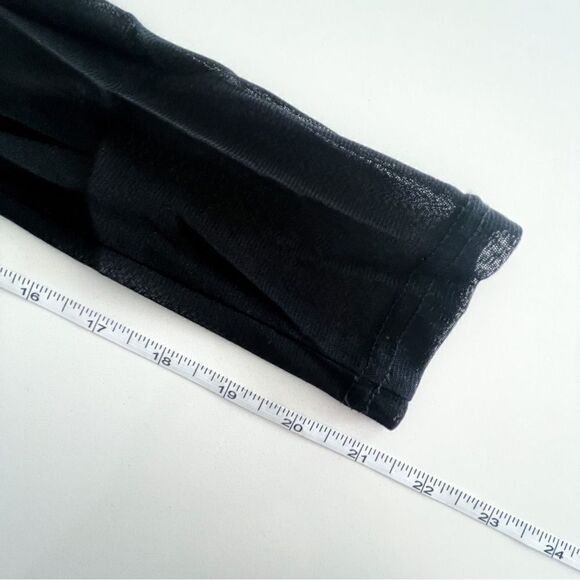 Joseph Ribkoff Blazer Sheer Sleeves Yoke Black Stretchy Women's 8 Button - Picture 6 of 8